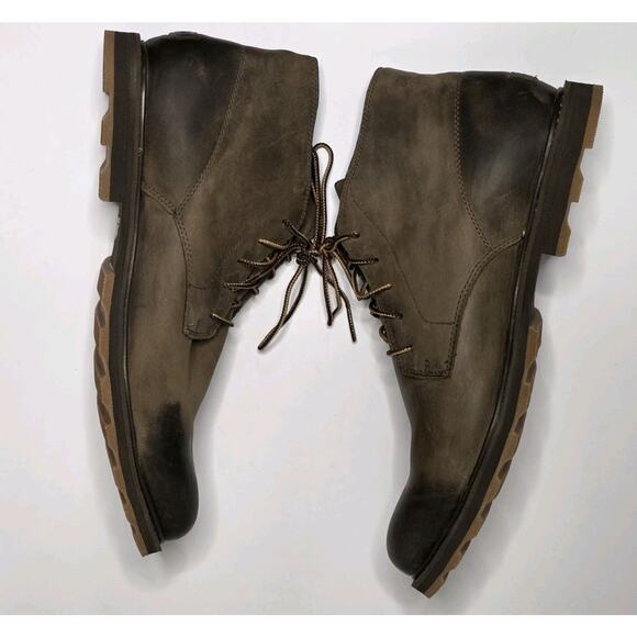 Sorel Men\'s Madson Chukka Waterproof Boots Dark Brown | Size 14 EUC